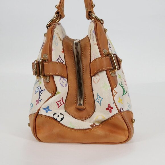 LOUIS VUITTON Monogram Multicolor Claudia Hand Bag White M40193 LV Auth 125340V - Picture 5 of 16